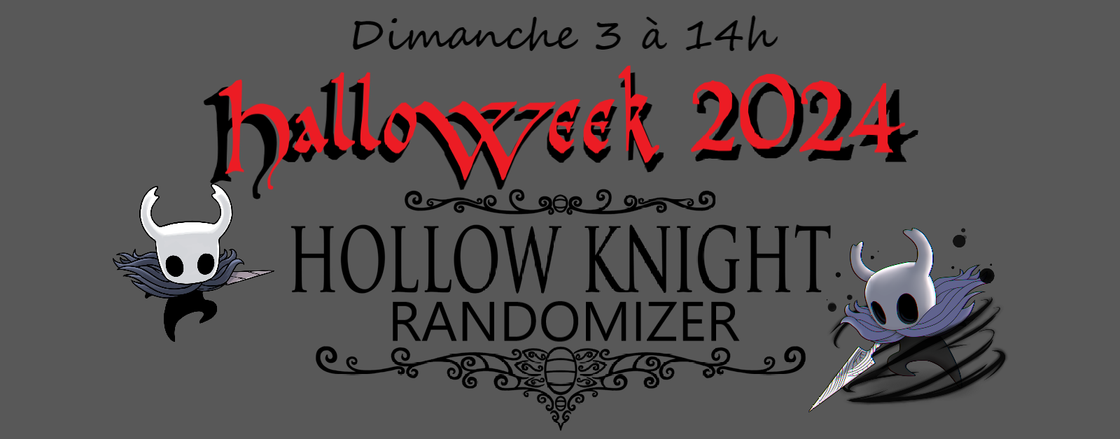 affiche halloweek 2024 randomizer hollow knight
