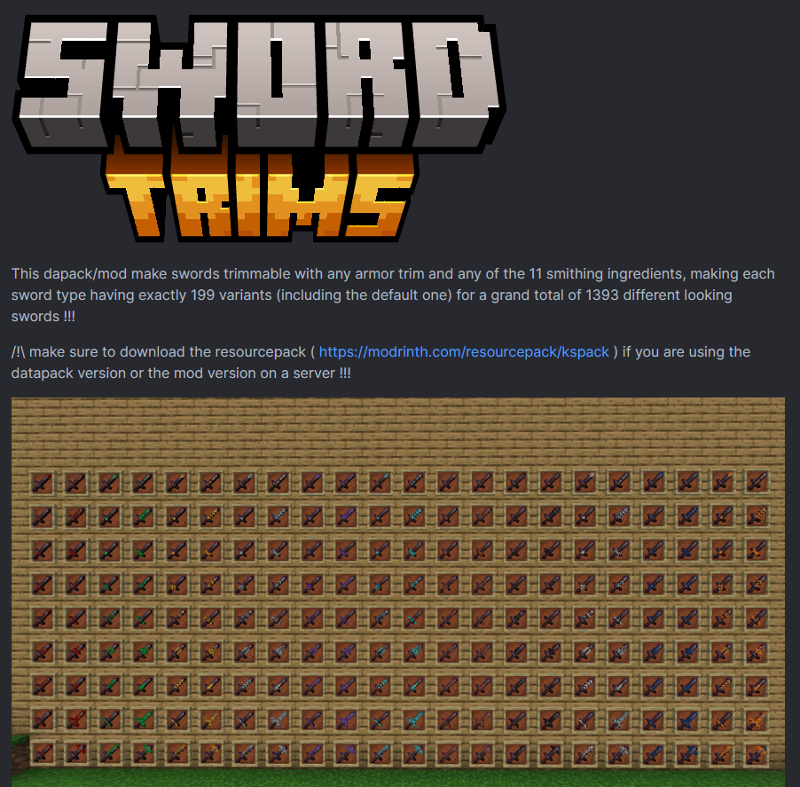 sword trims